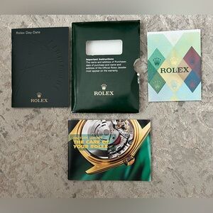 Rolex Green Instruction Booklet